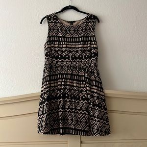 Geometric print dress in large.